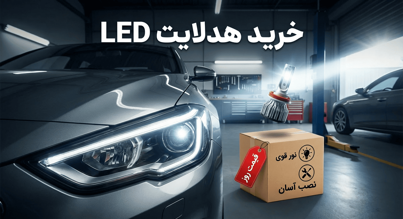 خرید هدلایت LED | قیمت روز، نور قوی و نصب آسان